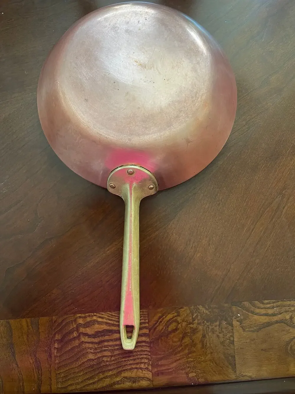 Paul Revere Vintage Ware 1776/1976 Copper Brass10 1/2”Skillet Frying Pan